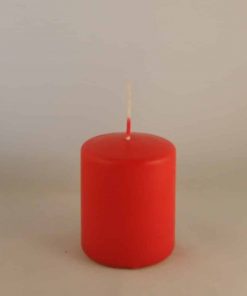 Rote Kerzen Blockkerze Durchmesser 6 cm. und 8cm. groß