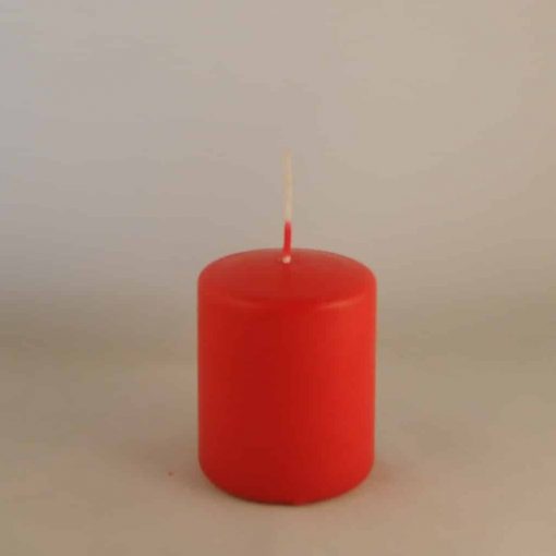 Rote Kerzen Blockkerze Durchmesser 6 cm. und 8cm. groß
