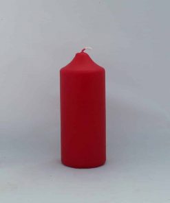kleine rote Kerze passt auf Teelichthalter Durchmesser 4 cm Höhe 10 cm