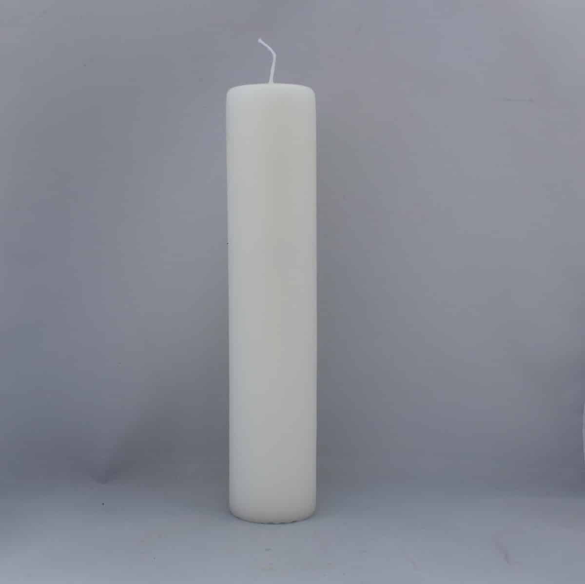 stearinlys til piet hein gulv lysestager hvide 25 centimeter høje og diameter 5 centimeter