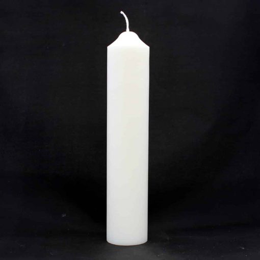 hvid stearinlys til piet hein lysestager 100% ren stearin diameter 5 centimeter højde 25 centimeter