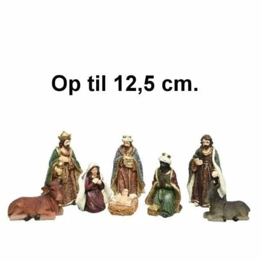 Krippenspiel mit 8 schönen religiösen Figuren bis zu 12