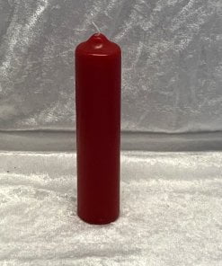 rød stearinlys 4 x 18 cm. passer til fyrfads lysestage og som adventslys