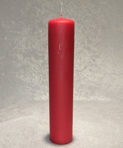 stearinlys til piet hein gulv lysestager røde 24 centimeter høje og diameter 5 centimeter