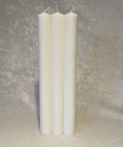 stearinlys diameter 3 centimeter hvide i ren stearin 30 centimeter høje