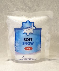 kunstig sne i pose med 40 gram til billig pris hvid løs snedrys