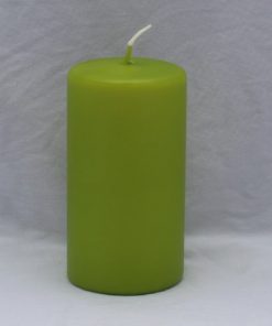 leimfarbene Kerze Blockkerze Größe 7 x 12 cm