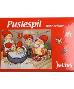 großes Weihnachtspuzzle mit Julius Elfen mit 1000 Teilen