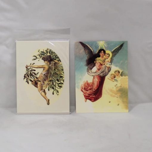 10 Stück altmodische Weihnachtspostkarten mit Weihnachtsengelmotiven