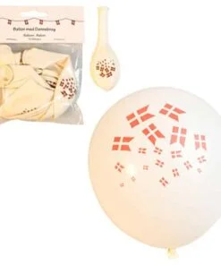 Luftballons mit Dannebrog 10 Stück Ø 30 cm festliche Geburtstagsdeko