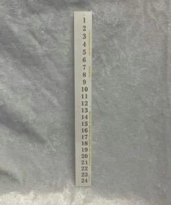 Kalendernummer auf Streifen 21 cm. lang mit 24 silberfarbenen Sendezahlen für niedrige gleichmäßige Kalenderlichter