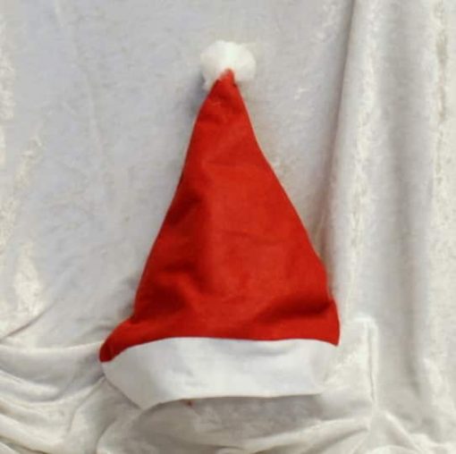 rote Weihnachtsmütze aus Filz für Kinder Umfang 52 Zentimeter