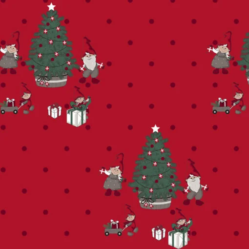 geschenkpapier 10 meter feiern weihnachten in rot weihnachtsgeschenkpapier mit weihnachtsbaum und elfen