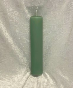stearinlys til piet hein gulv lysestager støvgrønne 25 centimeter høje og diameter 5 centimeter