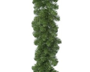 kunstig grøn gran guirlande med kunstigt sne ø 25 centimeter