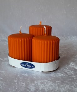 orange bloklys med riller i 2 højder