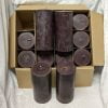 brune bloklys i ren stearin 7 x 15 centimeter kassetilbud á 12 styk