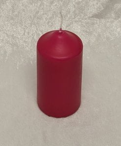 bloklys med kronetop i en flot pink farve 5,8 x 12 centimeter