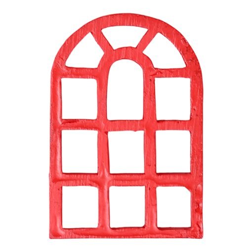 Fenster in Rot als Zubehör für Elfentür