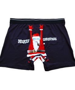 Weihnachts-Boxershorts von der Santa-Bande mit Merry Christmas Gr. m