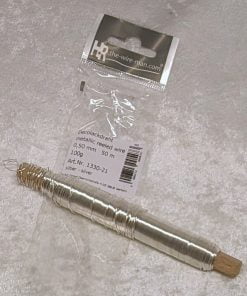 metallischer Wickeldraht in Silber ø 0,5 Millimeter 50 Meter Dekodraht