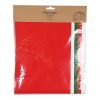 glanspapir med røde grønne og hvide julefarver til kreativ julepynt