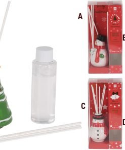 wc luftfrisker diffuser til jul med julemand med duftpinde i nissehuen
