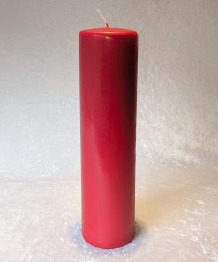 riesiges rotes Blocklicht mit einer Höhe von 30 Zentimetern und einem Durchmesser von 8 Zentimetern
