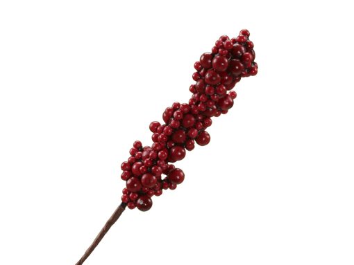 Beerenstiel mit roten Beeren auf einem 17 Zentimeter langen Stab