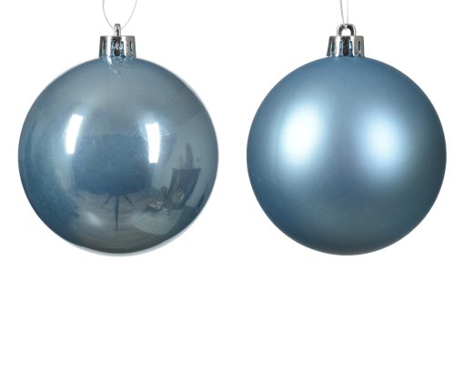 Wunderschöne türkisfarbene Weihnachtskugeln aus Kunststoff für den Weihnachtsbaum mit einem Durchmesser von 4 Zentimetern