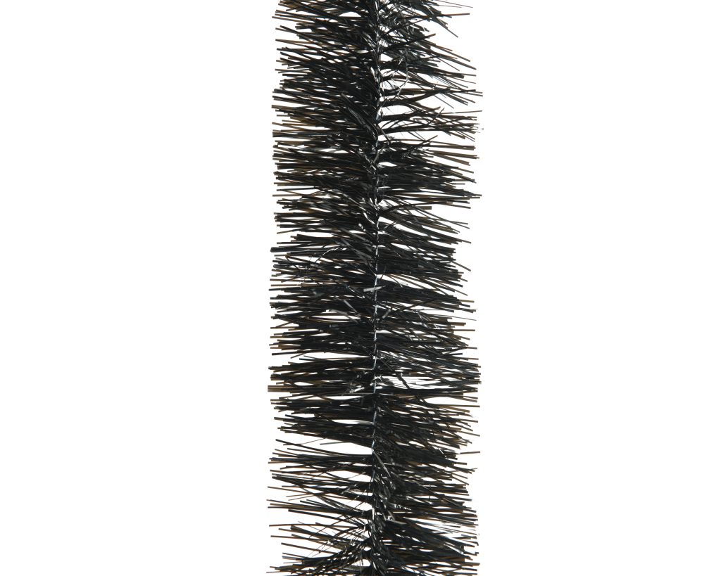 schwarze Lametta-Girlande ø7 und 270 Zentimeter lang