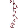 bøjelig naturtro bærranke med røde bær med lænde på 130 centimeter