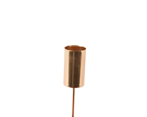 Lichthalter auf einem Speer für Kerzenhalter in Gold mit einer Größe von 9 Zentimetern
