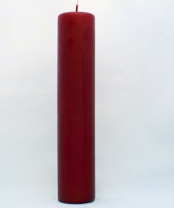 stearinlys til piet hein gulv lysestager rubinrøde 24 centimeter høje og diameter 5 centimeter