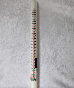 Kalenderkerze aus reinem Kerzenwachs von 3 x 39 Zentimetern
