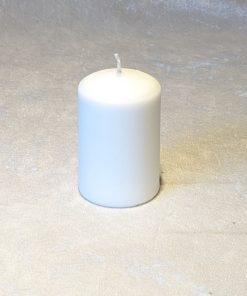 lille billig hvid bloklys ø 4,8 x 7 centimeter