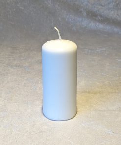 hvid bloklys ø 4,8 x 11 centimeter