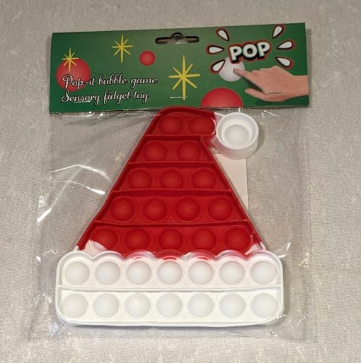 Pop-it-Spiel mit Weihnachtsmütze zur Kinderunterhaltung