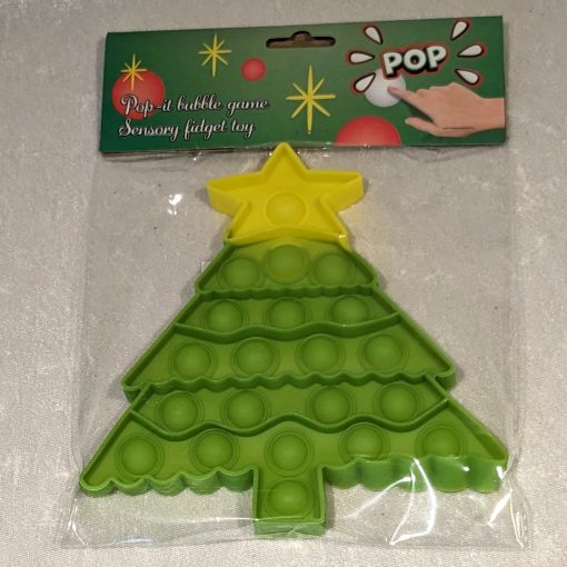 Pop-it-Spiel mit Weihnachtsbaum zur Kinderunterhaltung