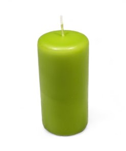 limegrøn bloklys ø 4,8 x 12 centimeter perfekt til påske